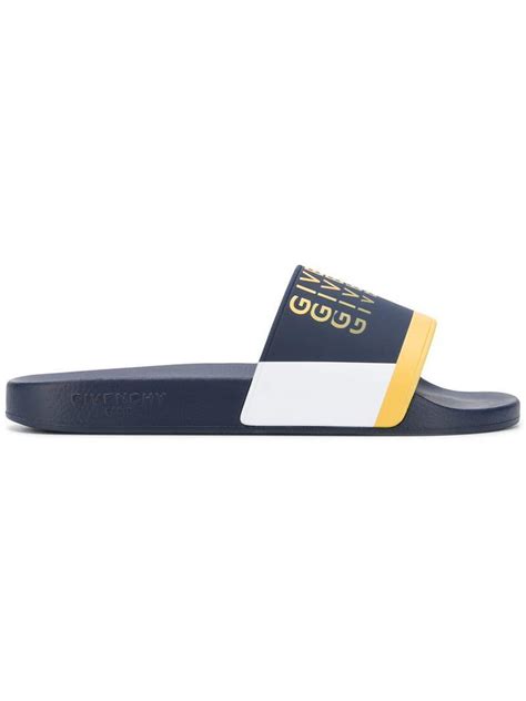 givenchy paris slides blue